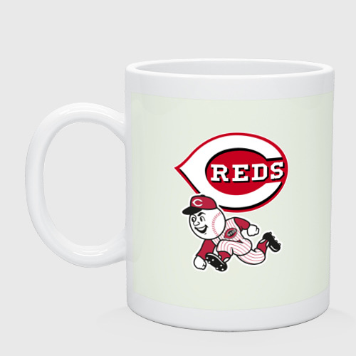 Кружка керамическая Cincinnati reds - baseball team - talisman, цвет фосфор