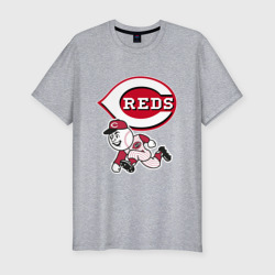 Мужская футболка хлопок Slim Cincinnati reds - baseball team - talisman