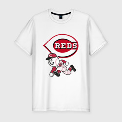 Мужская футболка хлопок Slim Cincinnati reds - baseball team - talisman