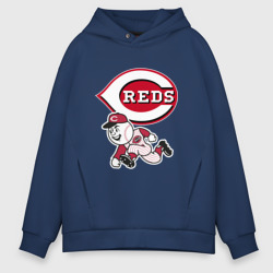 Мужское худи Oversize хлопок Cincinnati reds - baseball team - talisman