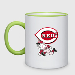 Кружка двухцветная Cincinnati reds - baseball team - talisman