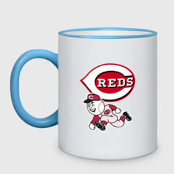 Кружка двухцветная Cincinnati reds - baseball team - talisman