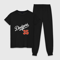 Женская пижама хлопок Los Angeles Dodgers - baseball
