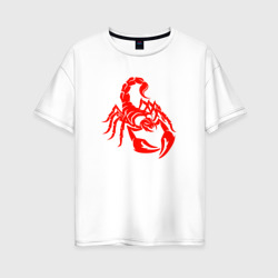 Scorpio – Женская футболка хлопок Oversize с принтом купить со скидкой в -16%