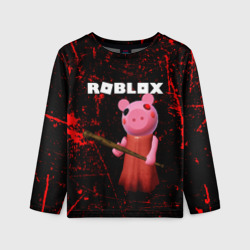 Детский лонгслив 3D Roblox Piggy - Свинка Пигги