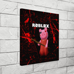 Холст квадратный Roblox Piggy - Свинка Пигги - фото 2