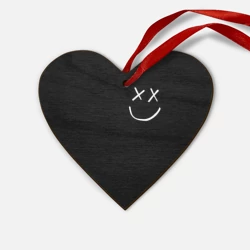 Деревянная игрушка Сердце Смайлик