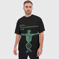 Мужская футболка oversize 3D ДНК - фото 2