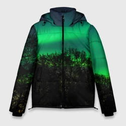 Мужская зимняя куртка 3D Северное сияние