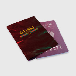 Обложка для паспорта матовая кожа Gussi гуси - фото 2