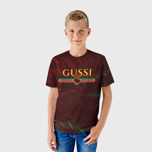 Детская футболка 3D Gussi гуси, цвет 3D печать - фото 3