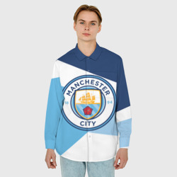 Мужская рубашка oversize 3D Manchester city exlusive - фото 2