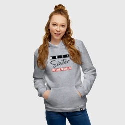 Женская толстовка хлопок Best Sister in the World - фото 2