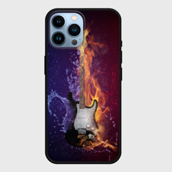 Гитара огня – Чехол для iPhone 14 Pro Max с принтом купить