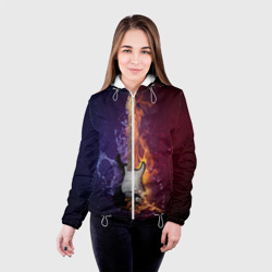 Женская куртка 3D Гитара огня - фото 2