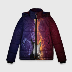 Зимняя куртка для мальчиков 3D Гитара огня