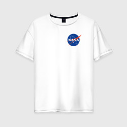 Женская футболка хлопок Oversize NASA