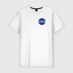 Мужская футболка хлопок Slim NASA