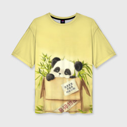 Женская футболка oversize 3D Заказывали Панду? ?