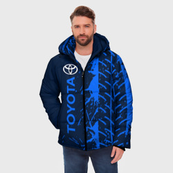 Мужская зимняя куртка 3D Toyota Тойота - фото 2