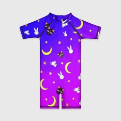 Детский купальный костюм 3D Сэйлор Мун паттерн 