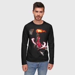 Мужской лонгслив 3D Michael Jordan - фото 2