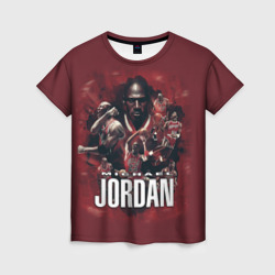 Женская футболка 3D Michael Jordan