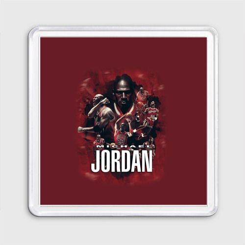 Магнит 55*55 Michael Jordan