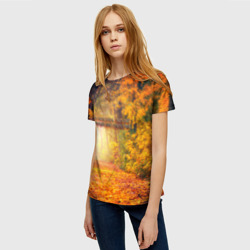 Женская футболка 3D Что такое осень - это небо - фото 2