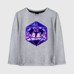 Детский лонгслив хлопок DnD, d20, Dragon, Дракон, ДнД