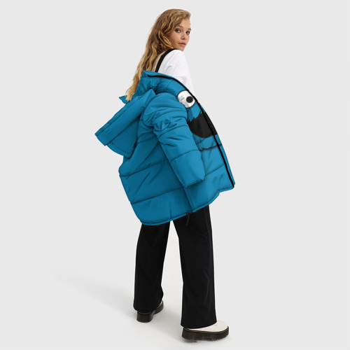 Женская зимняя куртка Oversize Коржик, цвет черный - фото 5