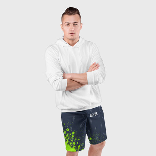 Мужские шорты спортивные AC DС, цвет 3D печать - фото 5