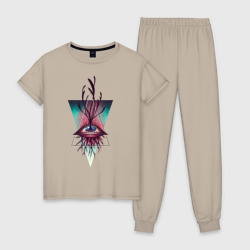 Женская пижама хлопок Triangles