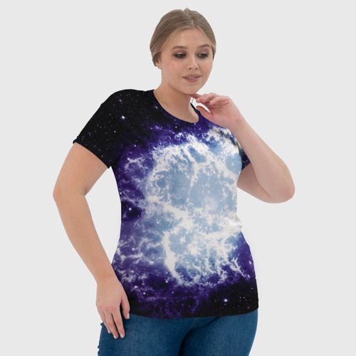 Женская футболка 3D с принтом Galaxy, фото #4
