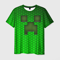 Мужская футболка 3D Крипер из игры "Minecraft"