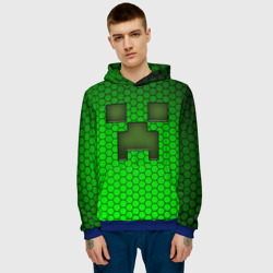 Мужская толстовка 3D Крипер из игры "Minecraft" - фото 2