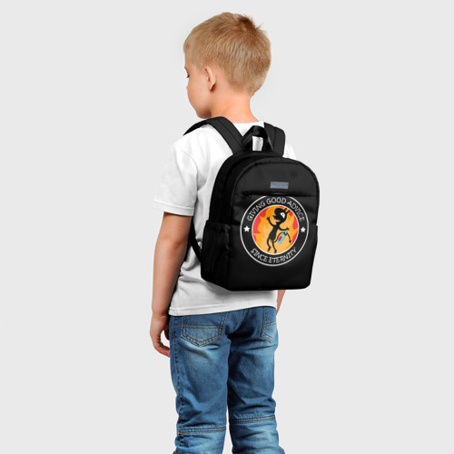 Детский рюкзак 3D с принтом ЛУЧШИЙ СОВЕТЧИК В МИРЕ, фото на моделе #1