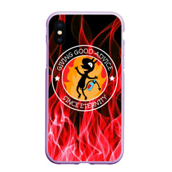 Чехол для iPhone XS Max матовый Fire