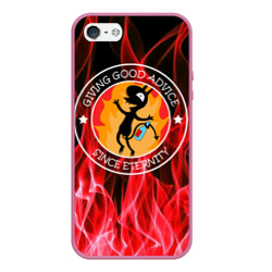 Чехол для iPhone 5/5S матовый Fire