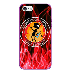 Чехол для iPhone 5/5S матовый Fire