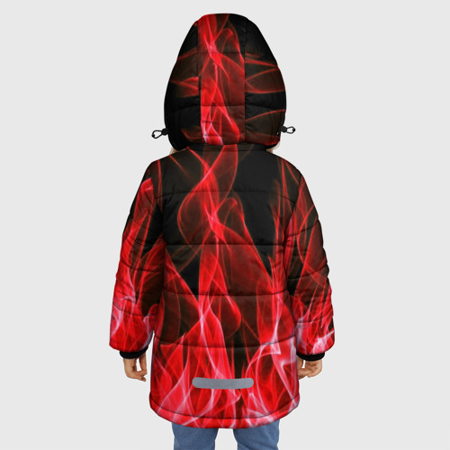 Зимняя куртка для девочек 3D Fire, цвет черный - фото 4
