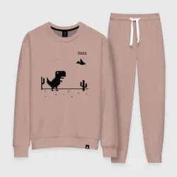 Женский костюм хлопок Google динозавр Poki