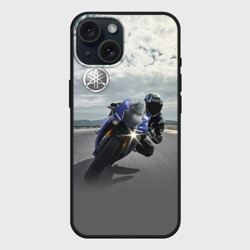 Чехол силиконовый для Apple iPhone 15 матовый Yamaha