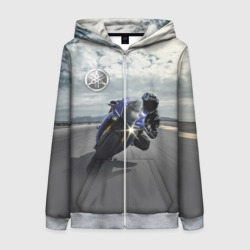 Женская толстовка 3D на молнии Yamaha