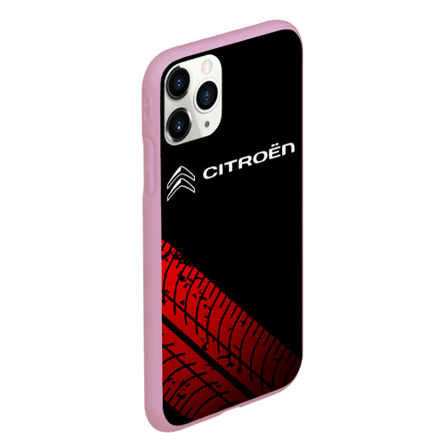 Чехол для iPhone 11 Pro Max матовый Citroen, цвет розовый - фото 3