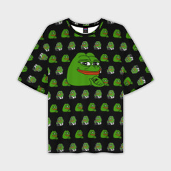 Мужская футболка oversize 3D Frog Pepe