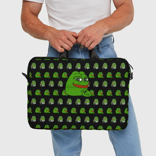 Сумка для ноутбука 3D Frog Pepe, цвет 3D печать - фото 5