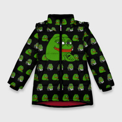 Зимняя куртка для девочек 3D Frog Pepe