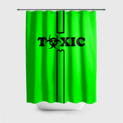 Штора 3D для ванной Toxic