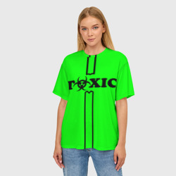 Женская футболка oversize 3D Toxic - фото 2